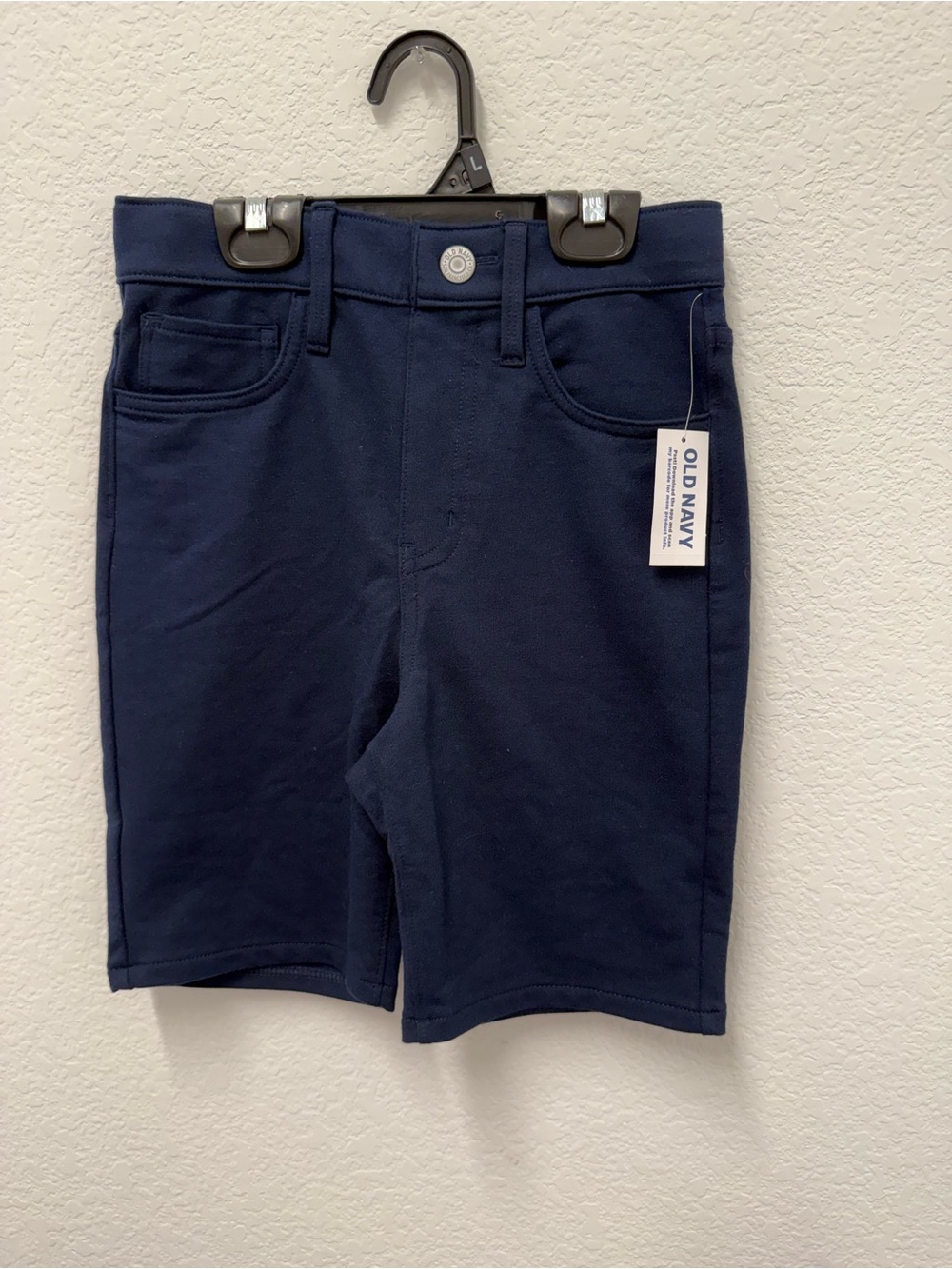 Old Navy Boys Navy Stretch Knit Shorts